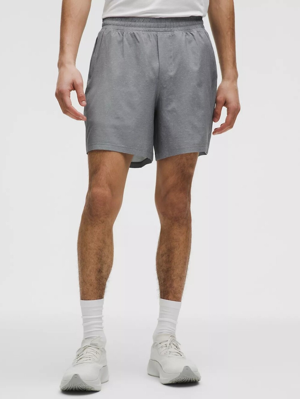 Lululemon Pace Breaker Lined 7"  Shorts M Heather Gray Men’s Running